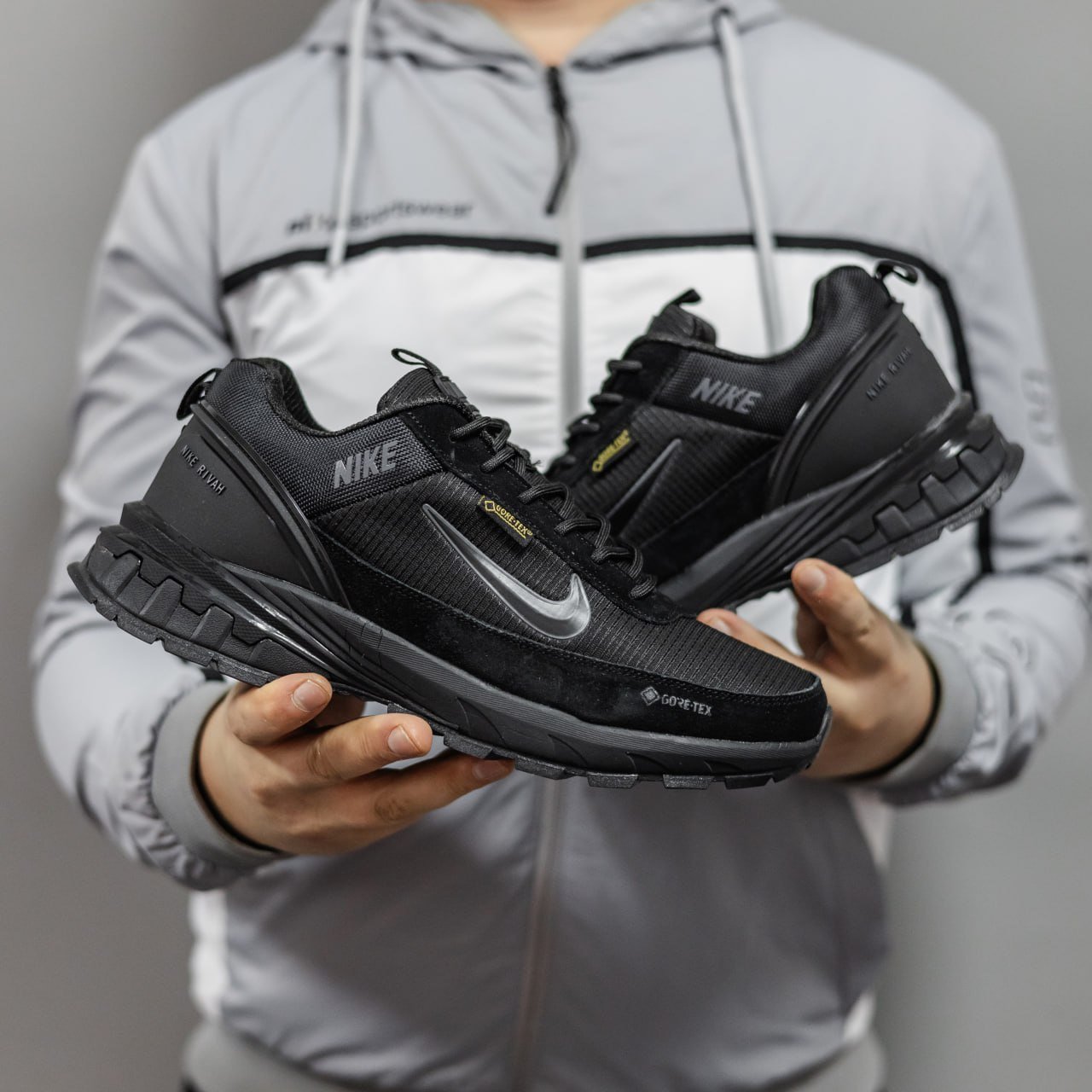 Кроссовки Мужские Nike Rivah Gore-Tex Black Кроссовки Мужские Nike Rivah Gore-Tex Black