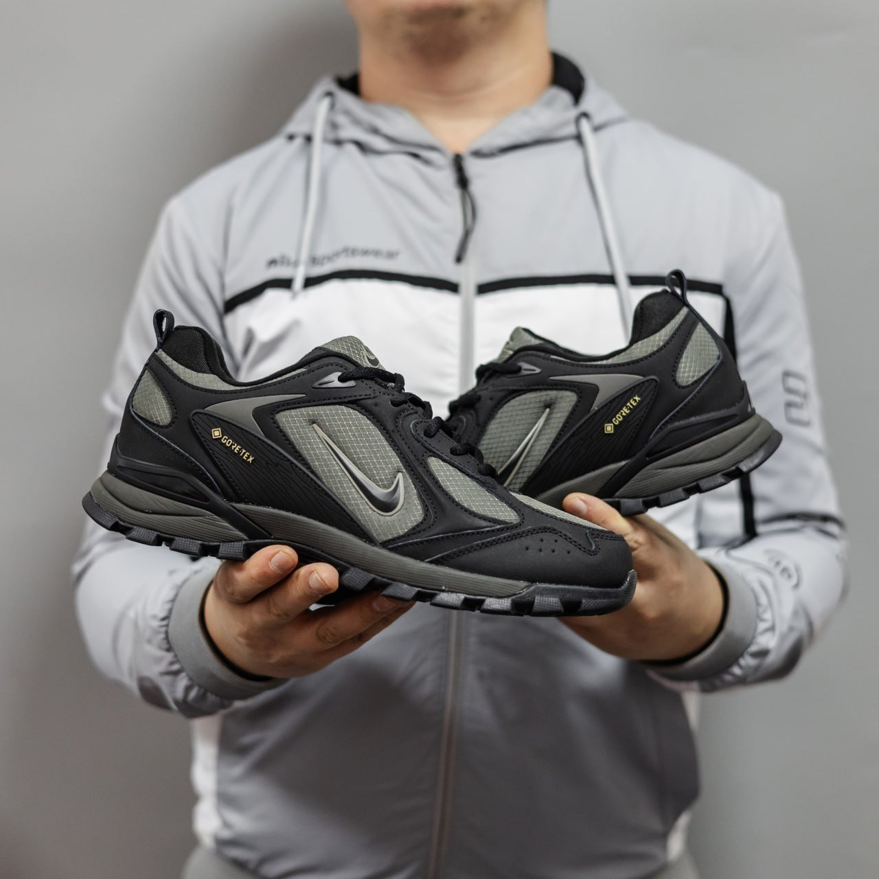 Кроссовки Мужские Nike Rivah Gore-Tex Black Grey Кроссовки Мужские Nike Rivah Gore-Tex Black Grey